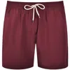 Ralph Lauren Traveller Swim Shorts Red Wine In Red