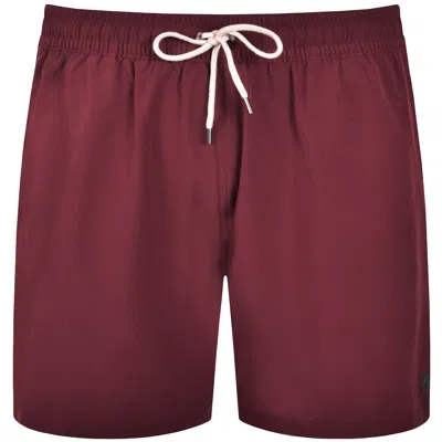 Ralph Lauren Traveller Swim Shorts Red Wine