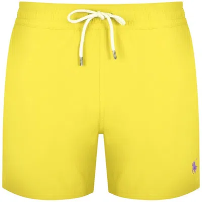 Ralph Lauren Traveller Swim Shorts Yellow In Gold