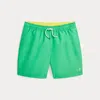 Ralph Lauren Kids' Traveller Swimming Trunk In Green