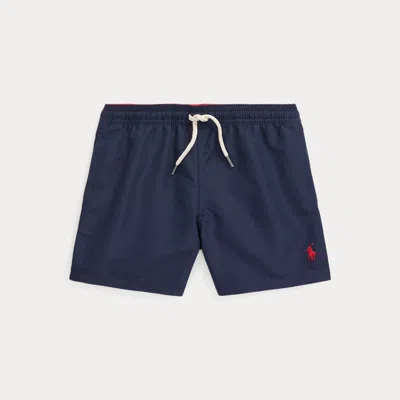 Ralph Lauren Kids' Traveller Swimming Trunk In Blue