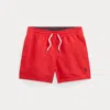 Ralph Lauren Kids' Traveller Swimming Trunk In Red