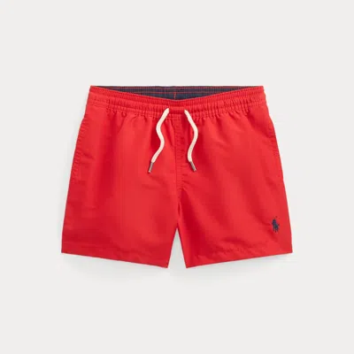 Polo Ralph Lauren Kids' Traveller Swimming Trunk In Red