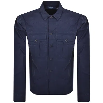 Ralph Lauren Traversmil Shirt Navy In Blue