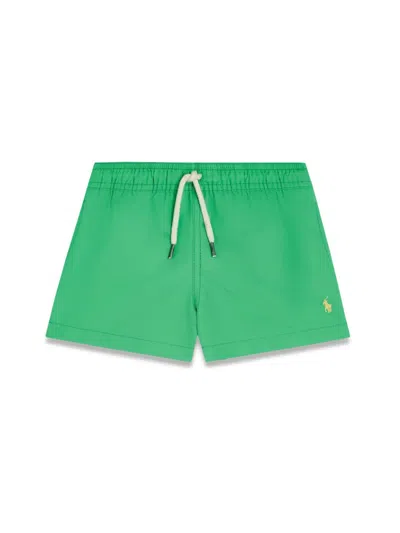 Polo Ralph Lauren Kids' Polo Pony Swim Shorts In Green
