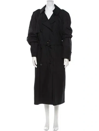 Pre-owned Ralph Lauren Trench Coat In Black