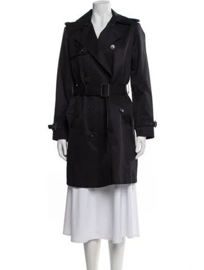 Pre-owned Ralph Lauren Trench Coat In Black