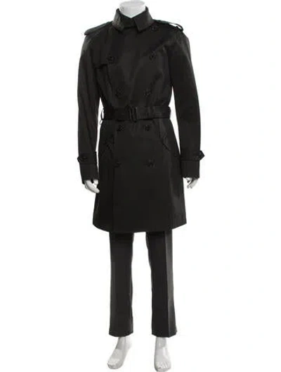 Pre-owned Ralph Lauren Trench Coat In Black