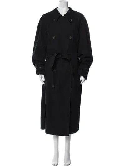 Pre-owned Ralph Lauren Trench Coat In Black