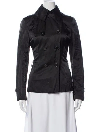 Pre-owned Ralph Lauren Trench Coat In Black