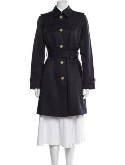Pre-owned Ralph Lauren Trench Coat In Blue