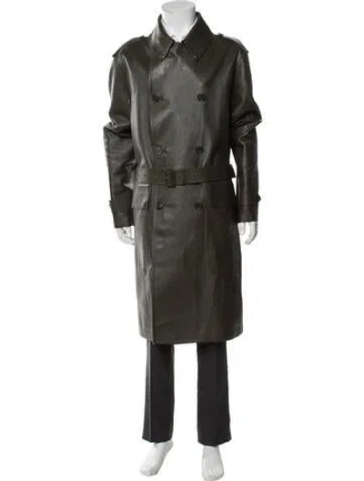 Pre-owned Ralph Lauren Trench Coat In Green