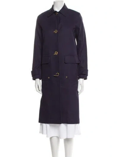 Pre-owned Ralph Lauren Trench Coat In Purple