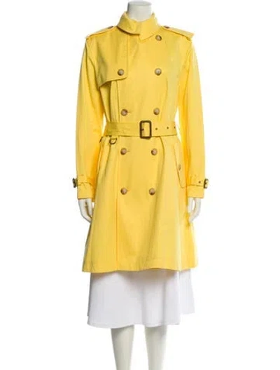 Pre-owned Ralph Lauren Trench Coat In Yellow
