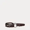 Ralph Lauren Tri-strap O-ring Leather Belt