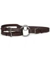 Ralph Lauren Tri-strap O-ring Leather Belt