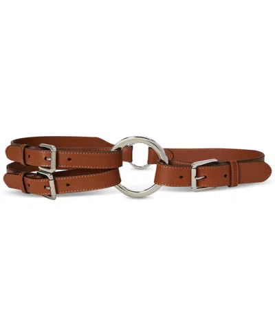 Ralph Lauren Tri-strap O-ring Leather Belt