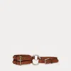 Ralph Lauren Tri-strap O-ring Leather Belt
