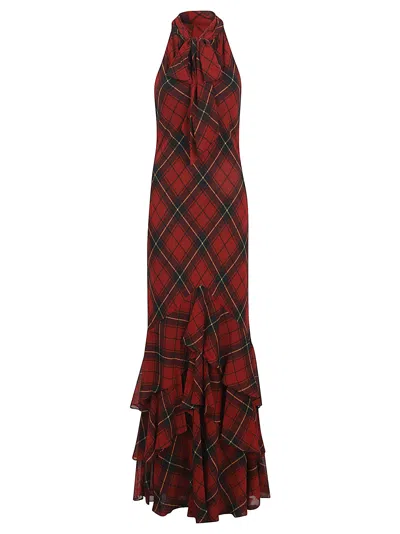 Ralph Lauren Trilbie-sleeveless-gown In Multi
