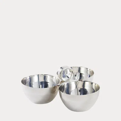 Ralph Lauren Triple Montgomery Nut Bowl In Silver
