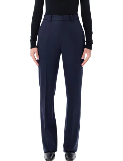 Ralph Lauren Wrigley High Waist Tailored Flared Trousers In Blue
