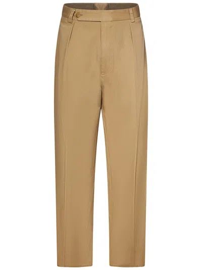 Polo Ralph Lauren Pleated Chino Trousers In Beige