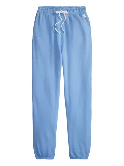 Ralph Lauren Logo-embroidered Track Pants In Blue