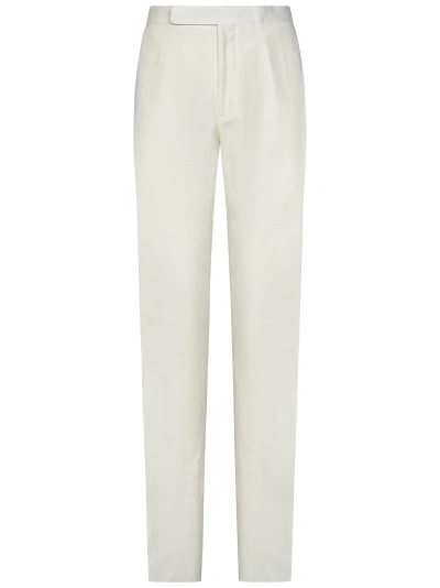 Ralph Lauren Trousers In Bianco