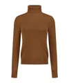 Ralph Lauren Turtleneck Cashmere Sweater In Brown