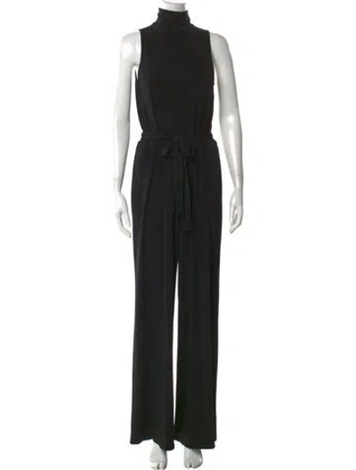 Pre-owned Ralph Lauren Turtleneck Jumpsuit In Black