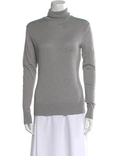 Pre-owned Ralph Lauren Turtleneck Long Sleeve Sweatshirt W/ Tags In Gray