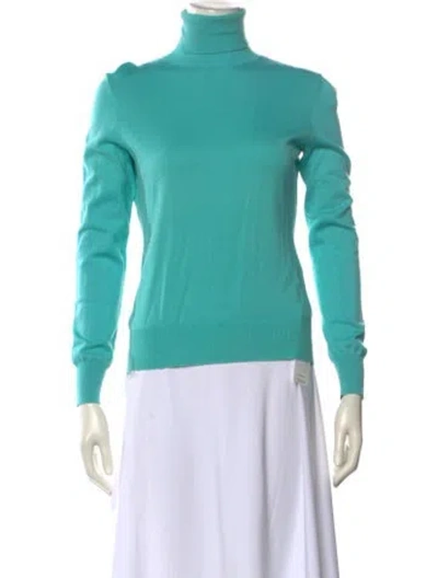 Pre-owned Ralph Lauren Turtleneck Sweater In Blue
