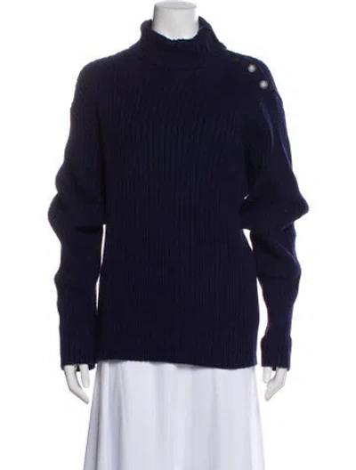 Pre-owned Ralph Lauren Turtleneck Sweater In Blue