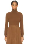 Ralph Lauren Turtleneck Sweater In Brown