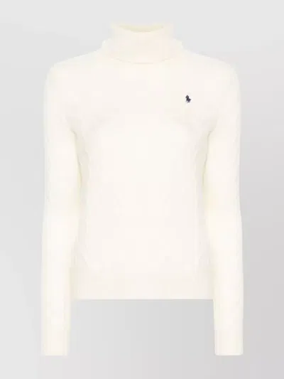 Ralph Lauren Turtleneck Wool Blend Knitwear In Pink