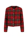 Ralph Lauren Tweed Jacket In Red