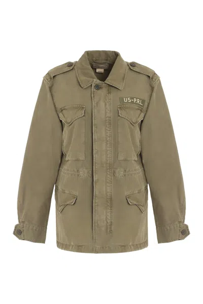Ralph Lauren Twill Army Jacket In Solider Olive