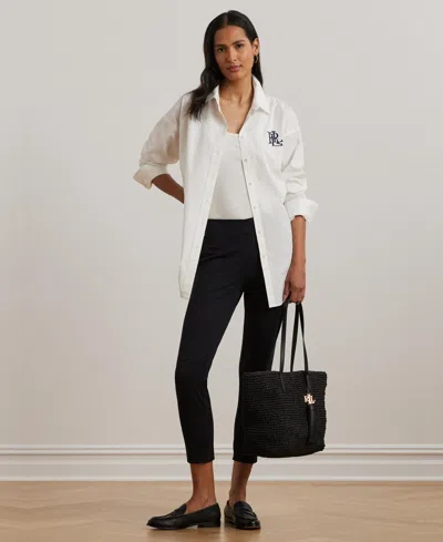 Ralph Lauren Twill Cropped Skinny Pant