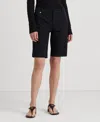 Ralph Lauren Twill Stretch Bermuda Shorts In Black