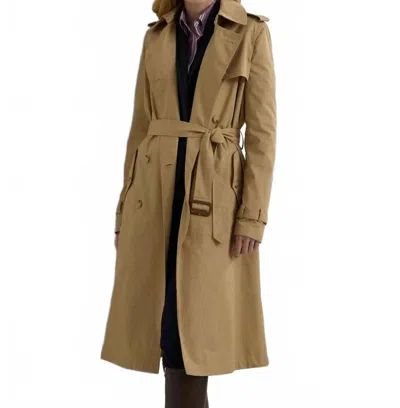 Ralph Lauren Twill Trench Coat In Birch Tan In Brown