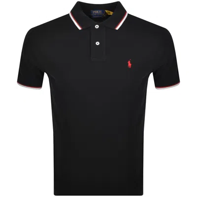Ralph Lauren Twin Tipped Polo T Shirt Black