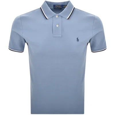 Ralph Lauren Twin Tipped Polo T Shirt Blue