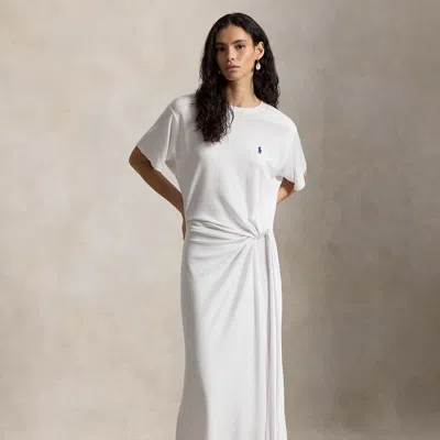Polo Ralph Lauren Ralph Lauren Twist-detail Tee Dress In White