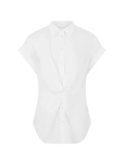 Ralph Lauren Twist-front Shirt In Red