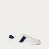 Ralph Lauren Two-tone Braylee Leather & Suede Sneaker In Multi
