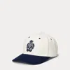 Ralph Lauren Two-tone Crest Twill Ball Cap In Multi