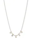 Ralph Lauren Two-tone Cubic Zirconia Frontal Necklace, 16" + 3" Extender