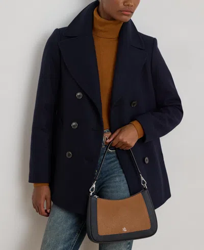 Ralph Lauren Two-tone Leather Small Danni Bag
