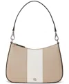 Ralph Lauren Two-tone Leather Small Danni Shoulder Bag