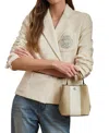 Ralph Lauren Two-tone Leather Small Reese Bucket Bag